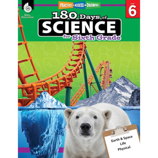 Shell Education 180 Days of Science, 6th Grade